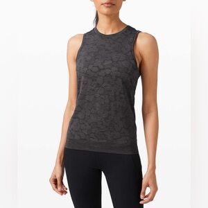 Lululemon Breeze By Muscle Tank - Polar Spots Titanium / Black